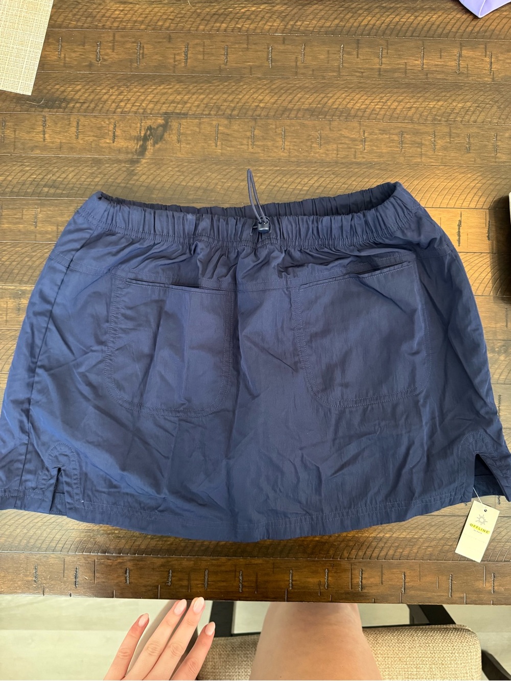 Aerie Navy Blue Hiking Mini Skort